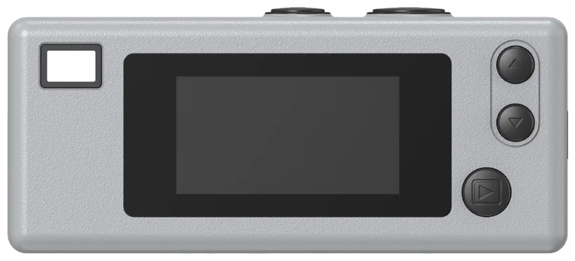 Back of a silver Kodak Charmera camera